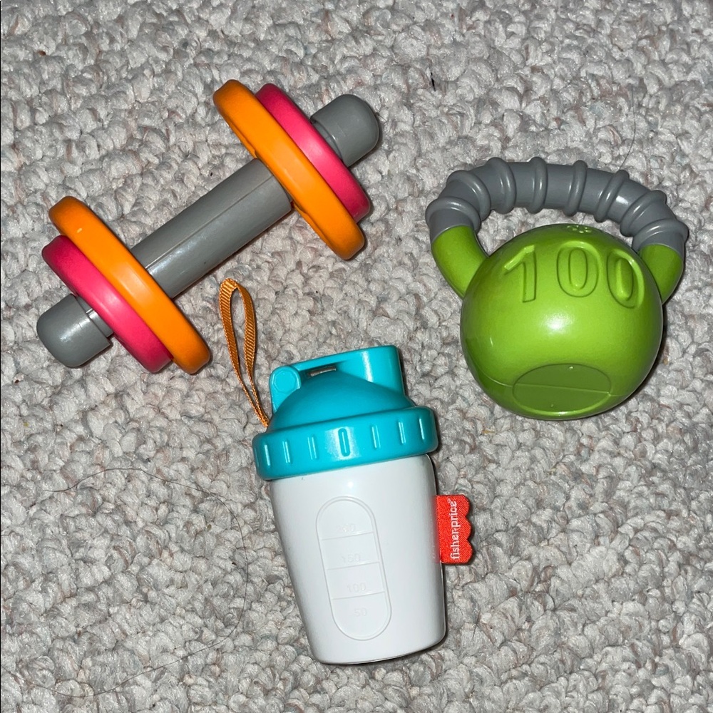 Fisher-Price Colorful Fitness Toy Rattle Set
